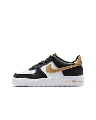 Nike Air Force 1 ホワイト/ブラック/ゴールド　24.5 Nike Air Force 1 Low Essential 